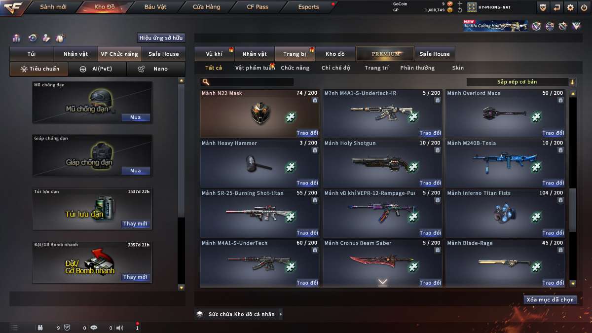 shop acc cf uy tin gia re